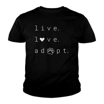 Womens Cute Adopt Animal Shelter Dogs Tee Adopt Don't Shop Dogs Youth T-shirt | Mazezy