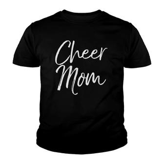 Womens Cute Matching Family Cheerleader Mother Gift Cheer Mom Youth T-shirt | Mazezy