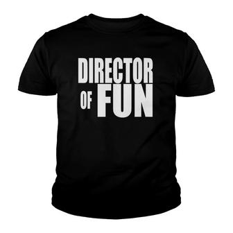 Womens Director Of Fun Party Wedding Planner Event Coordinator V-Neck Youth T-shirt | Mazezy