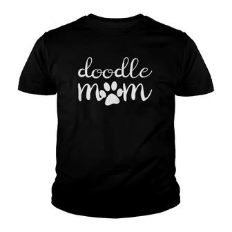 Womens Doodle Mom Goldendoodle Dog Funny Mother's Day Gift Youth T-shirt | Mazezy