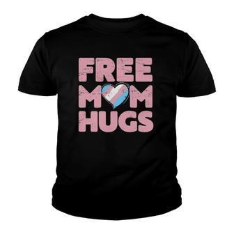 Womens Free Mom Hugs Transgender Pride Youth T-shirt | Mazezy