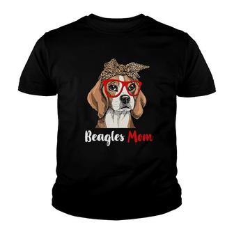 Womens Funny Beagle Mom Dog Lovers - Mother's Day Youth T-shirt | Mazezy