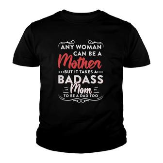 Womens Funny Happy Mother's Day To The Best Single Mom Youth T-shirt | Mazezy