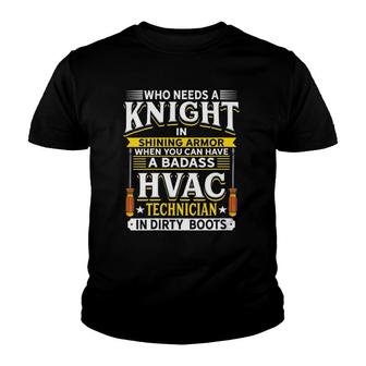 Womens Funny Hvac Tech Wife Design Youth T-shirt | Mazezy