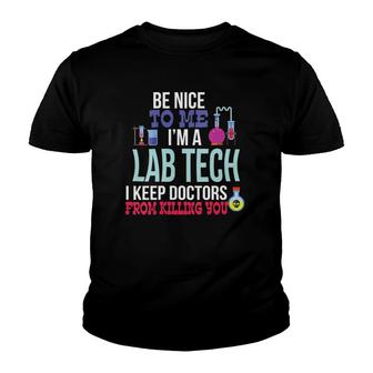 Womens Funny Medical Lab Tech Laboratory Technician Gift Youth T-shirt | Mazezy