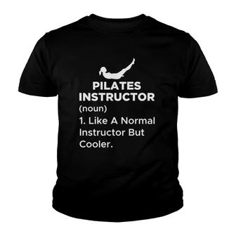Womens Funny Pilates Instructor Definition For A Fitness Coach Tank Top Youth T-shirt | Mazezy