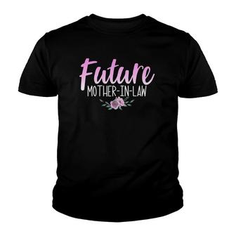 Womens Future Mother-In-Law Gift Wedding Announcement Surprise Mom Youth T-shirt | Mazezy