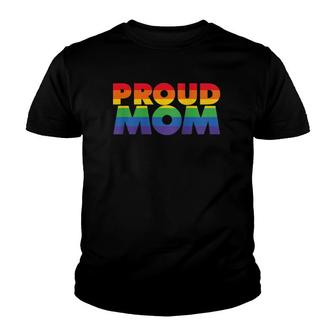 Womens Gay Pride Proud Mom Lgbt Parent Father's Day Raglan Baseball Tee Youth T-shirt | Mazezy