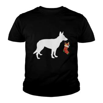 Womens German Shepherd Christmas Stocking Stuffer Dog Youth T-shirt - Thegiftio UK