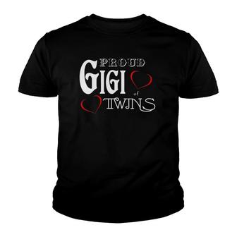 Womens Gigi - Proud Gigi Of Twins - Grandmother Gift Youth T-shirt | Mazezy