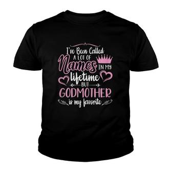 Womens Godmother Funny Quotegodmom Cute Gifts Mothers Day Youth T-shirt | Mazezy