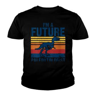 Womens I'm A Future Paleontologist Vintage Paleontology Dinosaurs Youth T-shirt | Mazezy