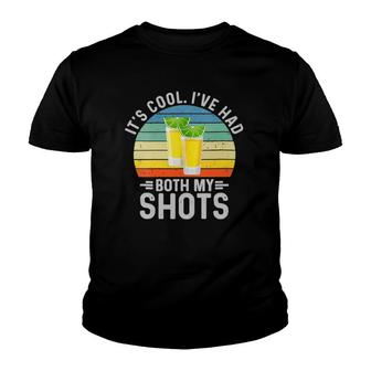 Womens It's Cool I've Had Both My Shots I Have Had My Shots V-Neck Youth T-shirt | Mazezy
