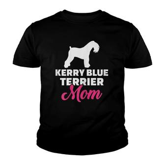 Womens Kerry Blue Terrier Mom Youth T-shirt | Mazezy