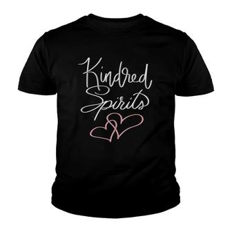 Womens Kindred Spirits Best Friends Youth T-shirt | Mazezy