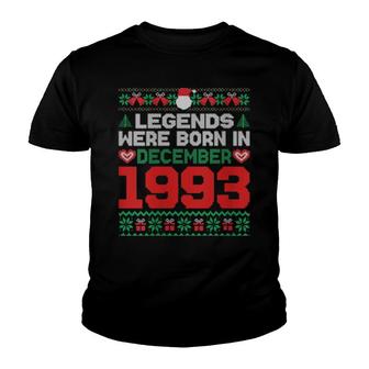 Womens Legends Were Born In December 1993 28Th Birthday Christmas Youth T-shirt - Thegiftio UK