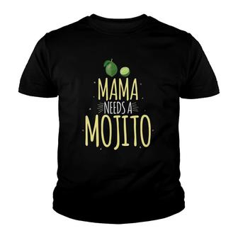Womens Mama Needs A Mojito V-Neck Youth T-shirt | Mazezy