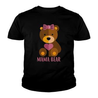 Womens Mama Papa Bear Matching Couple S Tees Outfits Youth T-shirt | Mazezy