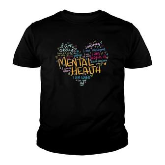 Womens Mental Health Awareness Gifts Depression V-Neck Youth T-shirt | Mazezy