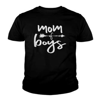 Womens Mom Of Boys Life S For Women Cute Mothers Day Gift Youth T-shirt
