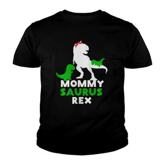 Womens Mommysaurus Rex Dinosaur Mother Youth T-shirt | Mazezy