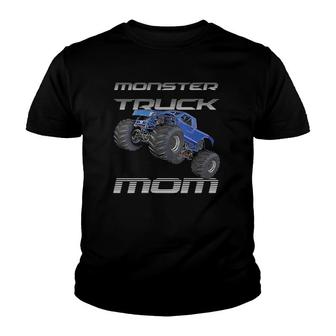 Womens Monster Truck Momfor Mothers V-Neck Youth T-shirt | Mazezy