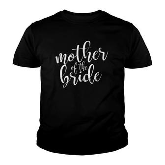 Womens Mother Of The Bride Matching Wedding Party Youth T-shirt | Mazezy
