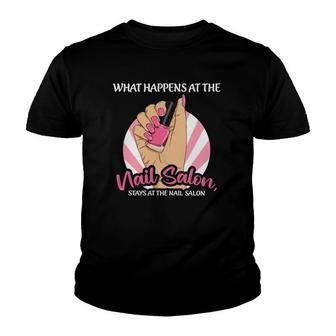 Womens Nail Tech Quote For A Manicurist Youth T-shirt | Mazezy