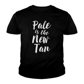 Womens Pale Is The New Tan Youth T-shirt | Mazezy