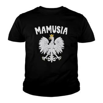 Womens Poland Mamusia Gift For Polish Mother's Day Youth T-shirt | Mazezy