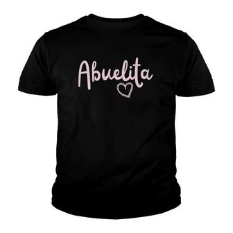Womens Pretty Abuelita Gift For Your Latina Spanish Mexican Grandma Youth T-shirt | Mazezy