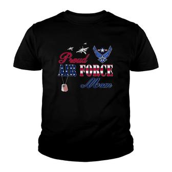 Womens Proud Air Force Mom Military Family Mothers Day Youth T-shirt - Thegiftio UK