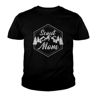 Womens Scout Mom - Proud Mother Scouting Gift Youth T-shirt | Mazezy