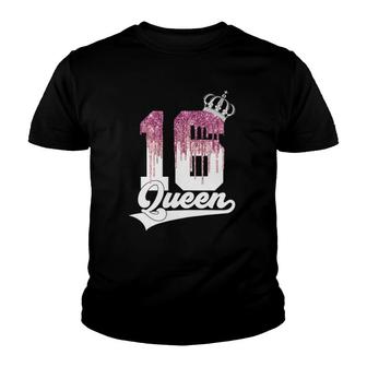 Womens Sweet 16 Queen 16Th Birthday Youth T-shirt | Mazezy