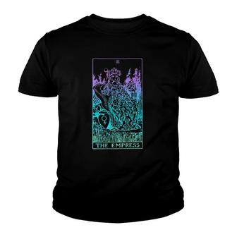 Womens The Empress Tarot Card Rider Waite Witchy Youth T-shirt | Mazezy