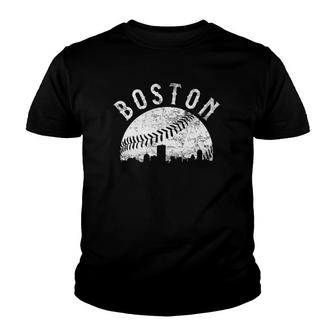 Womens Vintage Boston Baseball Youth T-shirt | Mazezy