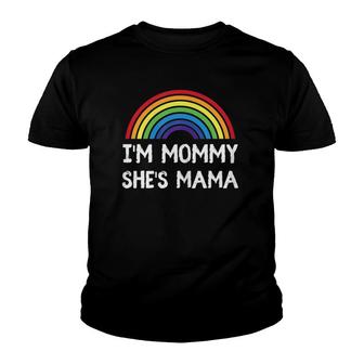 Womens Womens Lesbian 2 Moms Gay Lgbt Mothers Day Gift Matching Youth T-shirt | Mazezy AU