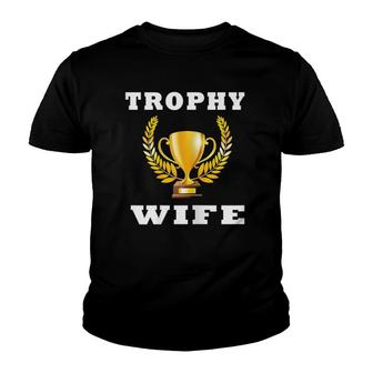 Womens Womens Trophy Wife Bride Youth T-shirt | Mazezy