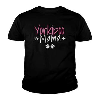 Womens Yorkipoo Mama Youth T-shirt | Mazezy