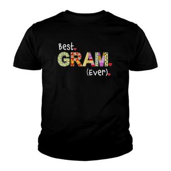 World's Best Gram Ever Gift For Grandmother Grandma Grammy Youth T-shirt | Mazezy