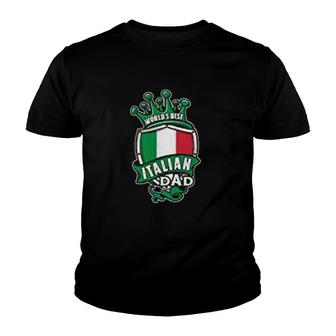 Worlds Best Italian Dad Design Youth T-shirt | Mazezy