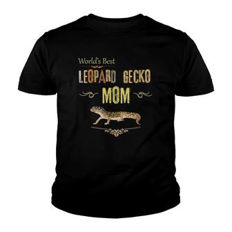 World's Best Leopard Gecko Lizard Mom Mothers Day Gift Youth T-shirt | Mazezy