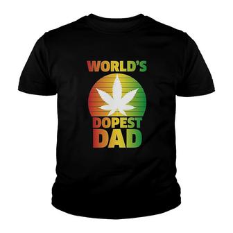 Worlds Dopest Dad Youth T-shirt | Mazezy