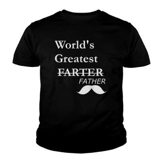 World's Greatest Farter-Funny Father's Day Gift For Dad Youth T-shirt | Mazezy