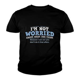 Worried About What You Think Youth T-shirt | Mazezy
