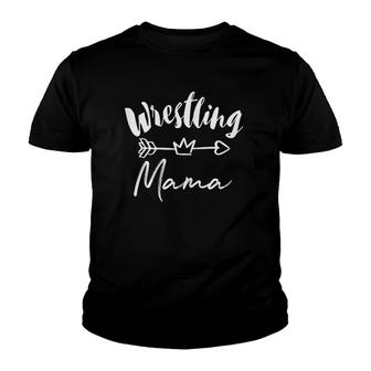 Wrestling Mama Tee Gift For Mother's Team Youth T-shirt | Mazezy