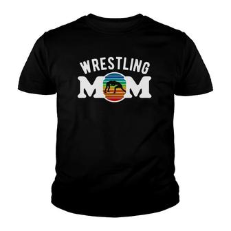 Wrestling Mom Clothing - Retro Wrestling Mom Youth T-shirt | Mazezy