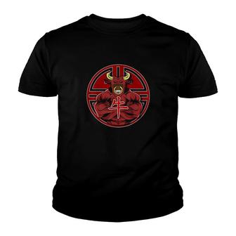 Year Of The Ox Muscular Ox Zodiac Chinese Zodiac Youth T-shirt | Mazezy