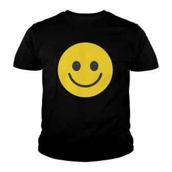Yellow Smiling Face Retro Happy Vintage 90'S Party Youth T-shirt | Mazezy