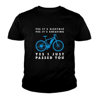 Yes It`S Electric Yes It`S Cheating Yes I Just Passed You Youth T-shirt | Mazezy